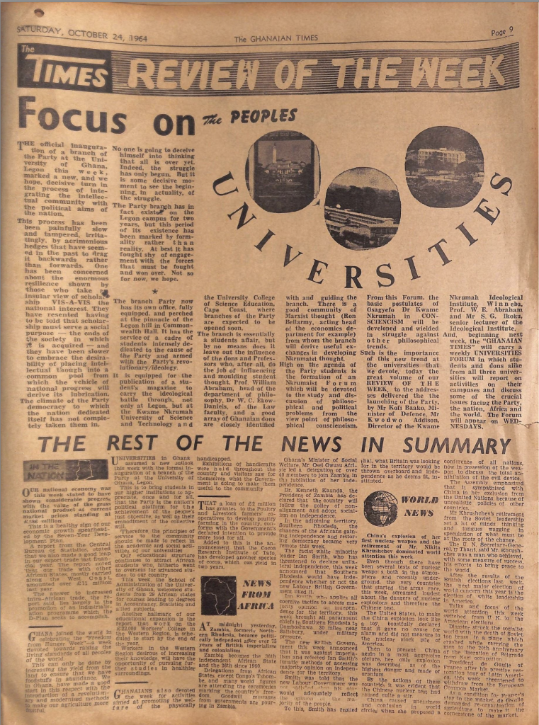 ocus on the People’s Universities