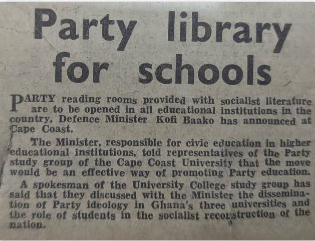 Party library for schools
